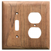 Whitecap Qualifies for Free Shipping Whitecap Teak Toggle Switch/Duplex Cover Plate #60178