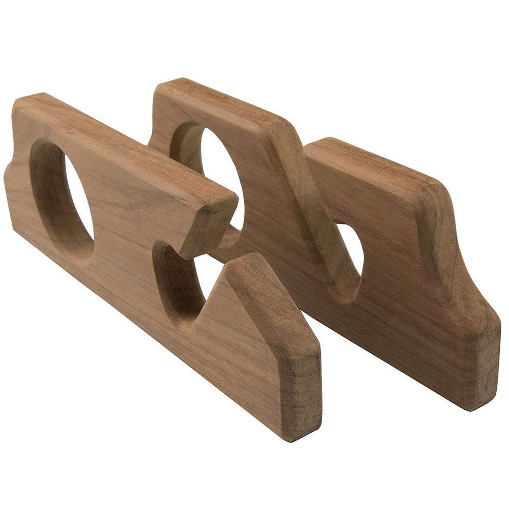 Whitecap Qualifies for Free Shipping Whitecap Teak Two-Rod Storage Rack Pair #60610