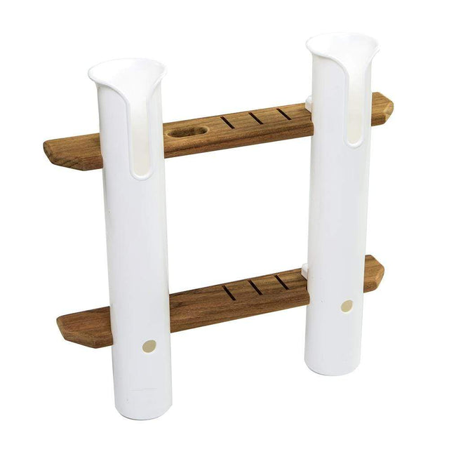 Whitecap Qualifies for Free Shipping Whitecap Teak Two Rod Tournament Storage Rack #63448