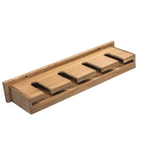 Whitecap Teak Wineglass Rack with Shelf #62426
