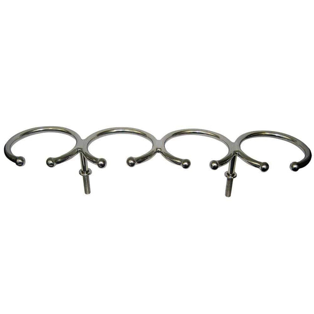 Whitecap Qualifies for Free Shipping Whitecap Top Mount 4-Ring Stainless Cup Holder Stud Mount #S-3515