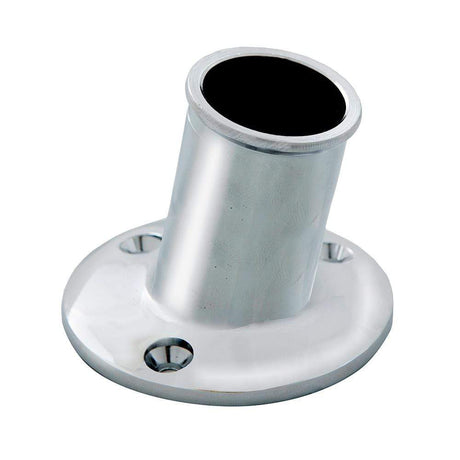 Whitecap Qualifies for Free Shipping Whitecap Top Mounted Flag Pole Socket CP Brass 1" ID #S-5002