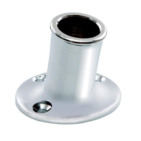 Whitecap Qualifies for Free Shipping Whitecap Top Mounted Flag Pole Socket CP Brass 3/4" ID #S-5001