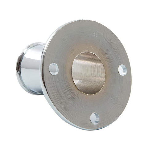 Whitecap Top Mounted Flag Pole Socket CP Brass 3/4" ID #S-5001