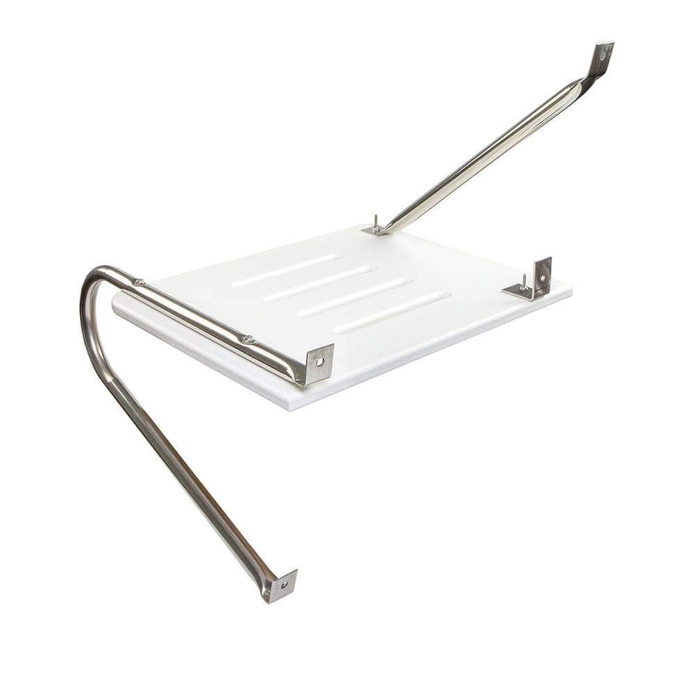 Whitecap White Poly Swim Platform for Outboard Motors #67900