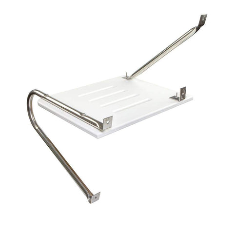 Whitecap White Poly Swim Platform for Outboard Motors #67900