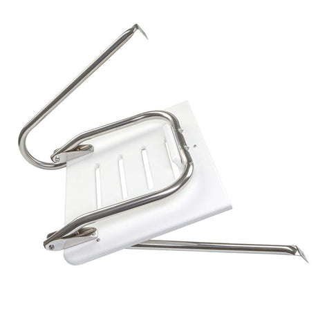 Whitecap White Poly Swim Platform with Ladder for Outboard #67902