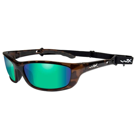 Wiley Polarized Emerald Mirror Lens Brown Gloss Demi #P-17KA