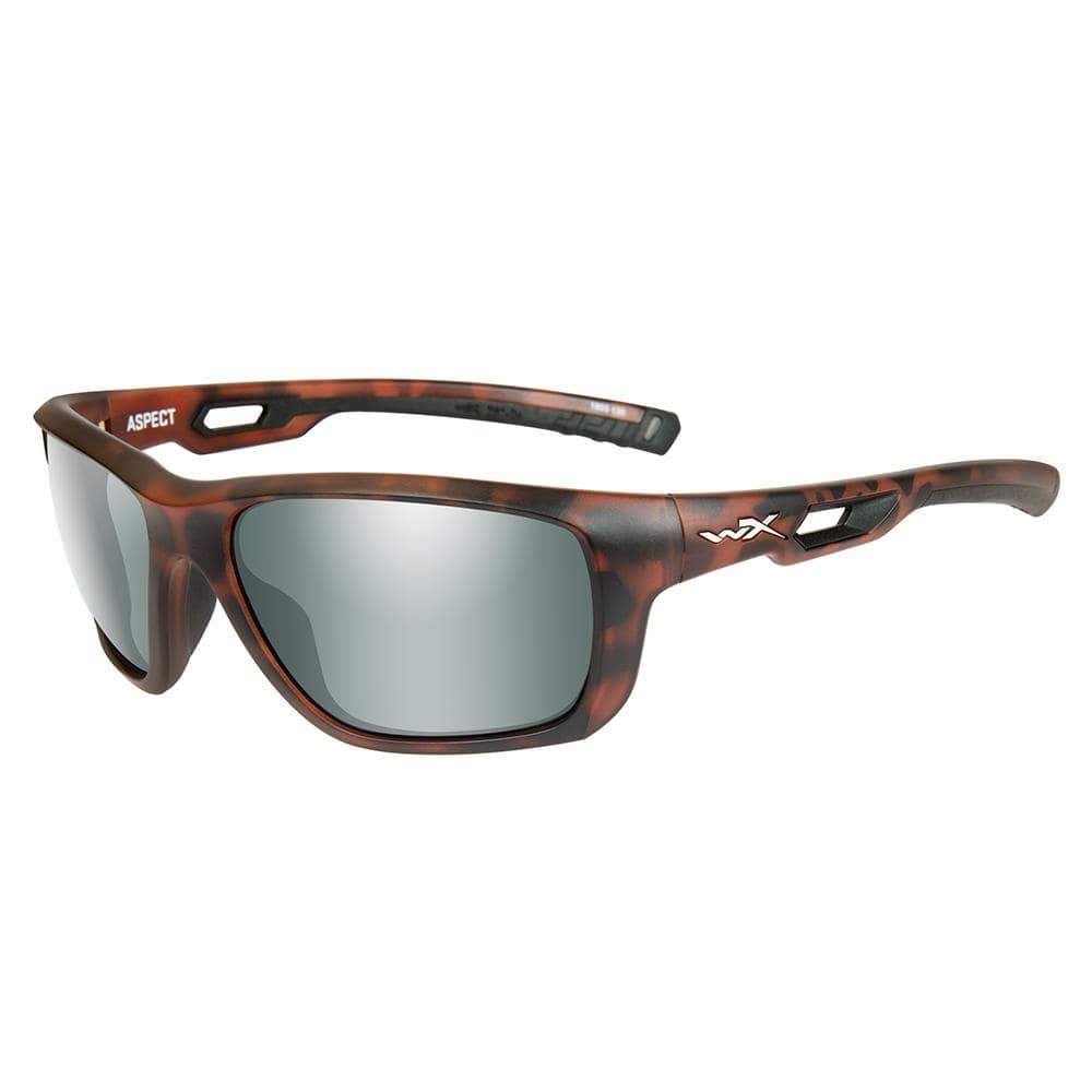Wiley X Qualifies for Free Shipping Wiley X Aspect Polarized Green Plat Flash Lens Matte Demi Frame #ACASP06