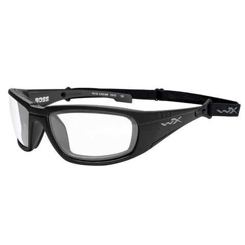 Wiley X Boss Clear Lens Matte Black Frame #CCBOS03