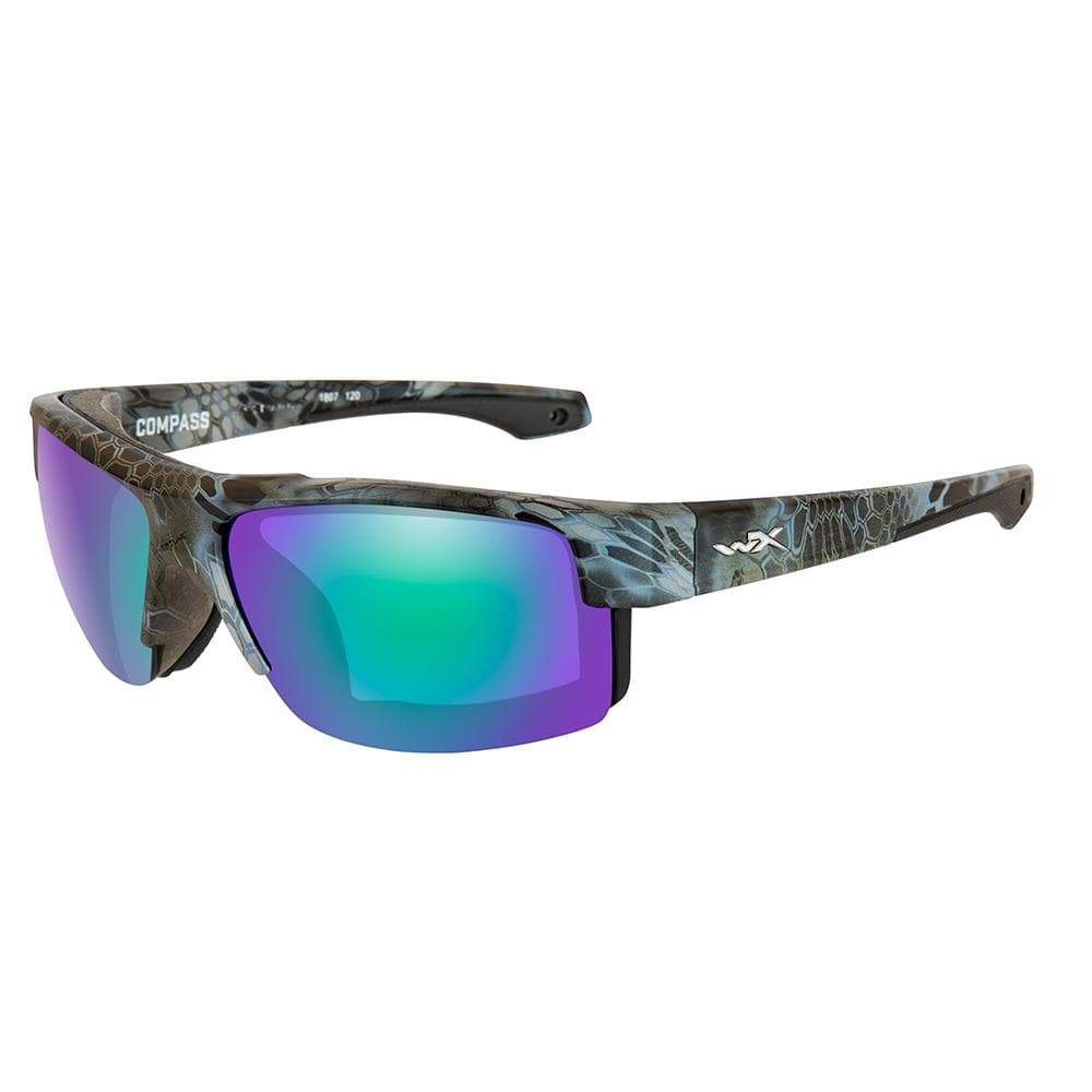 Wiley X Qualifies for Free Shipping Wiley X Compass Polarized Emerald Mirror Lens Kryptek Neptune #CCCMP07