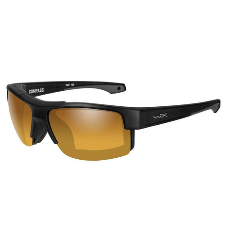 Wiley X Qualifies for Free Shipping Wiley X Compass Polarized Venice Gold Mirror Lens Matte Black #CCCMP04