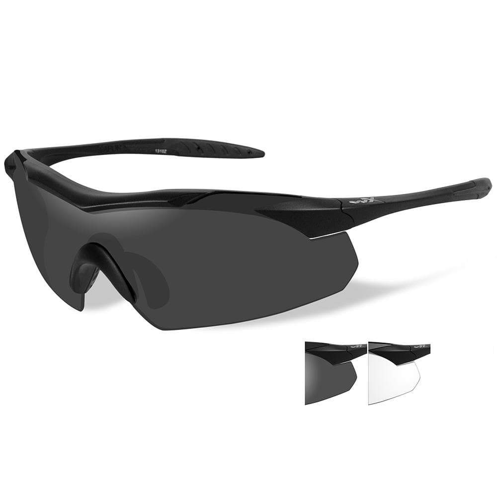 Wiley X Qualifies for Free Shipping Wiley X Vapor Matte Black Frame Smoke Grey/Clear Lens #3501