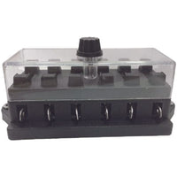 Wirthco Qualifies for Free Shipping Wirthco 6-Way Blade Fuse Holder with Clear Dust Cover #301117