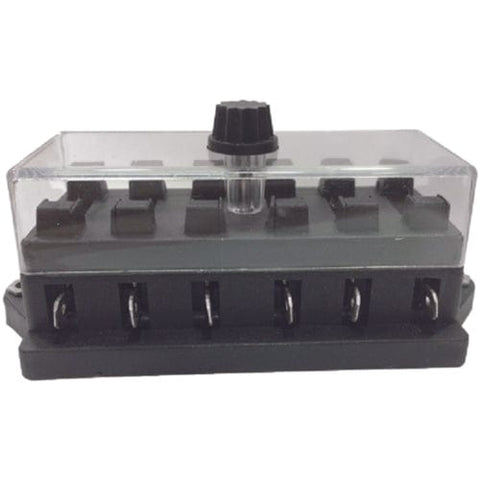 Wirthco Qualifies for Free Shipping Wirthco 6-Way Blade Fuse Holder with Clear Dust Cover #301117