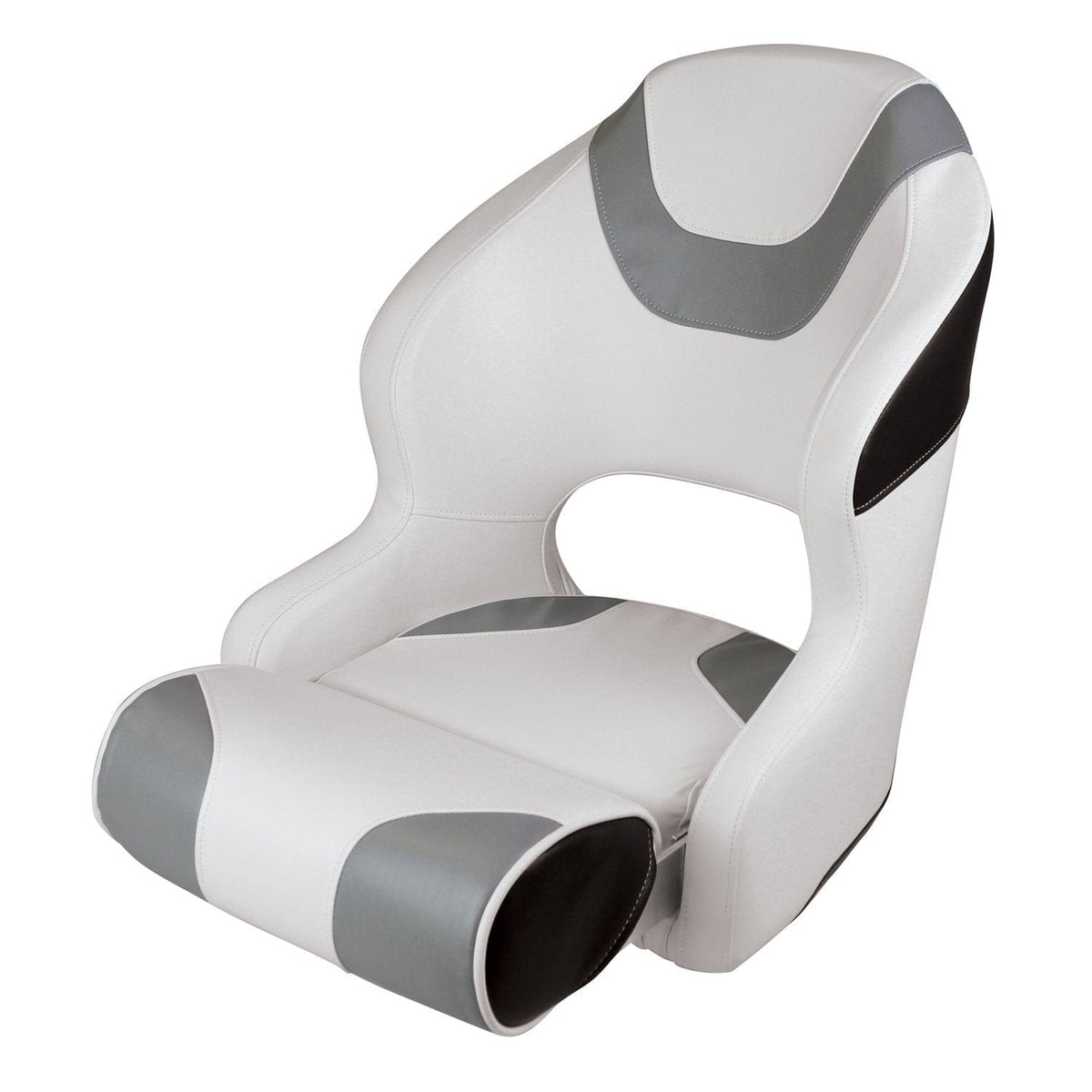 Wise Not Qualified for Free Shipping Wise Baja White/Grey/Black Bucket Seat with Bolster #3315-1782