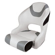 Wise Not Qualified for Free Shipping Wise Baja White/Grey/Black Bucket Seat with Bolster #3315-1782