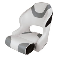 Wise Not Qualified for Free Shipping Wise Baja White/Grey/Black Bucket Seat with Bolster #3315-1782