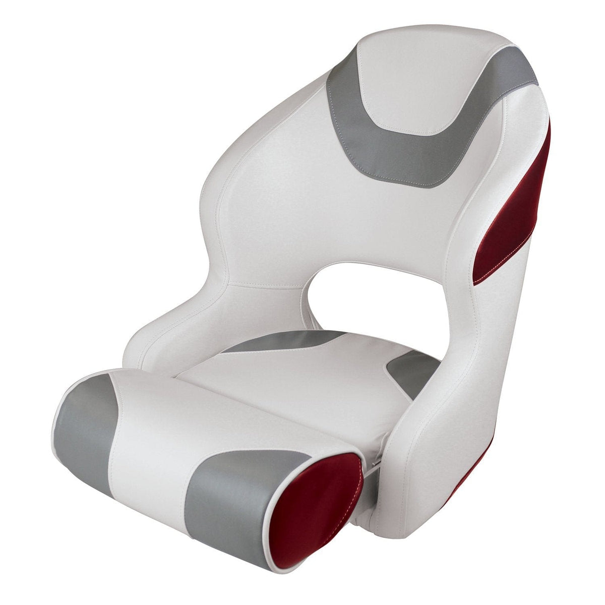 Wise Not Qualified for Free Shipping Wise Baja White/Grey/Red Bucket Seat with Bolster #3315-1774