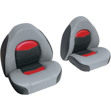 Wise Not Qualified for Free Shipping Wise Bass Bucket Seat Kit Marble/Regal Red/Charcoal #3303-1881