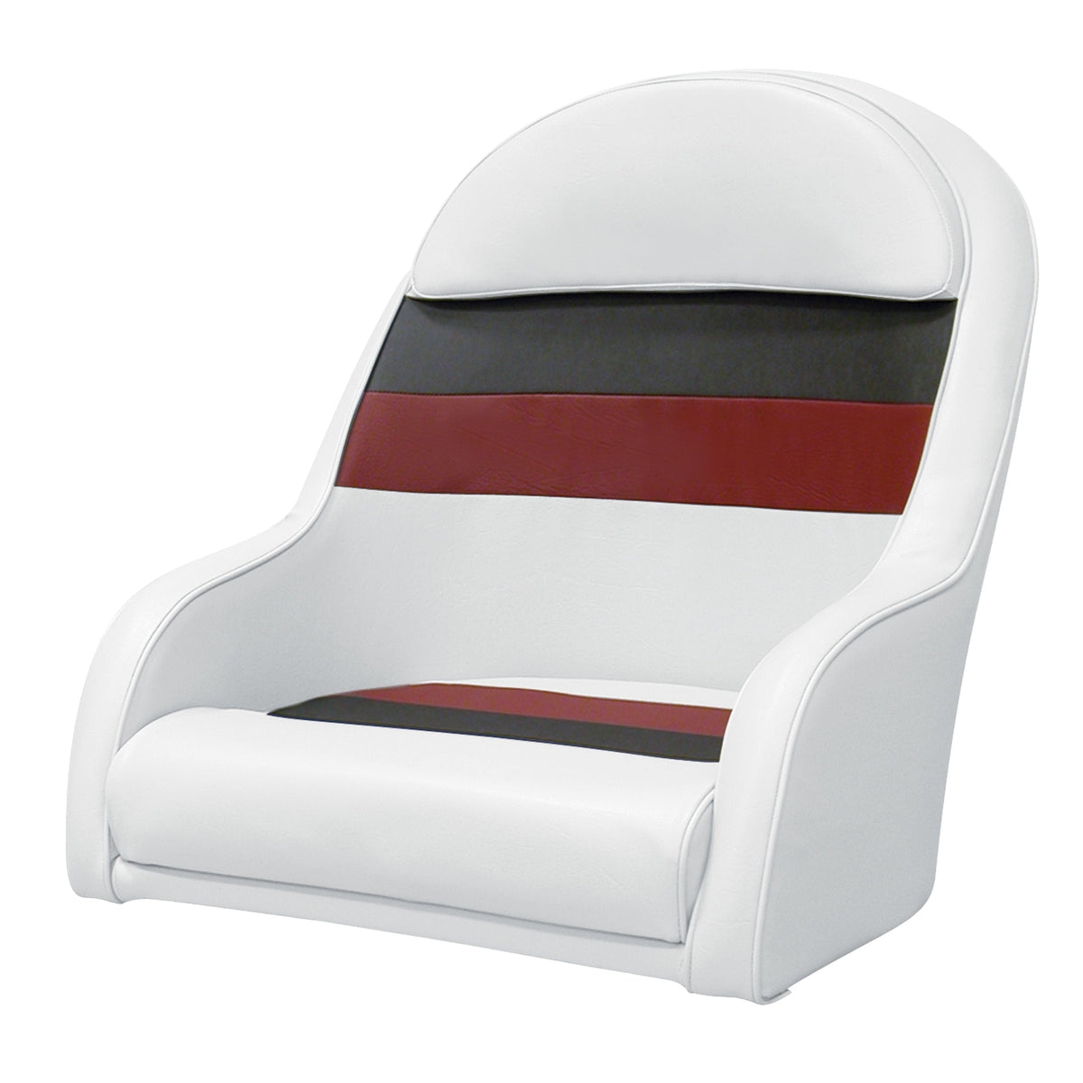Wise Oversized - Not Qualified for Free Shipping Wise Captain's Bucket Seat White/Charcoal/Red #8WD120LS-1009