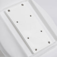Wise Qualifies for Free Shipping Wise Captains Chair White with Cushion & Plate #8WD1007-3-710