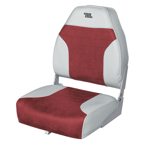 Wise Not Qualified for Free Shipping Wise Deluxe Hi-Back Fishing Seat Grey/Red #8WD588PLS-661