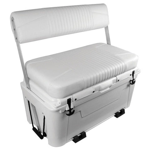 Wise Not Qualified for Free Shipping Wise Ice Cage 105 Quart Swingback Cooler Seat White #3330-1784