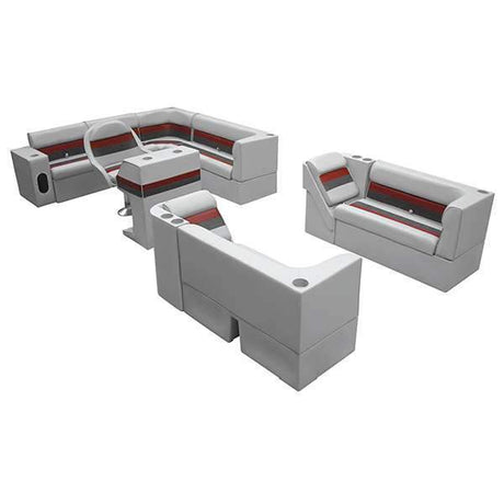 Wise Truck Freight - Not Qualified for Free Shipping Wise Large Pontoon L Set Gray/Charcoal/Red #WS13524-1012