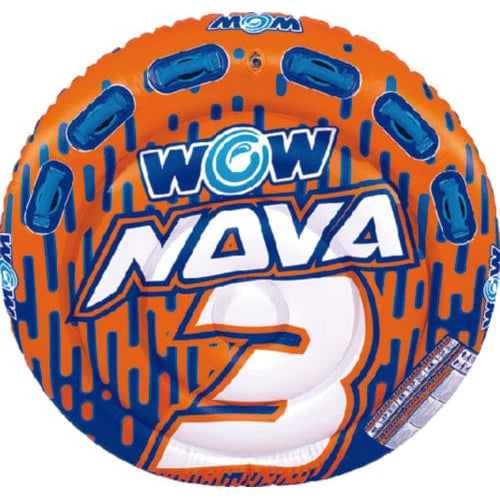 WOW World of Watersports Qualifies for Free Shipping WOW Nova 3-Person Deck Tube Towable #22-WTO-3985