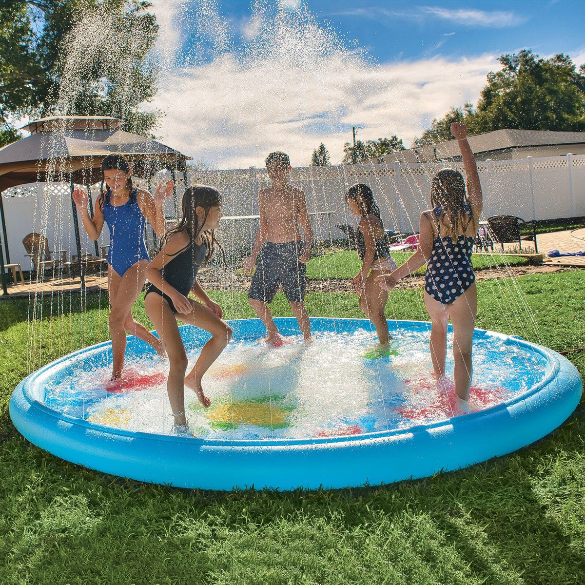 WOW World of Watersports Qualifies for Free Shipping WOW Under the Sea Inflatable Splash Pad Wading Pool with Sprinkler 10' #21-2380