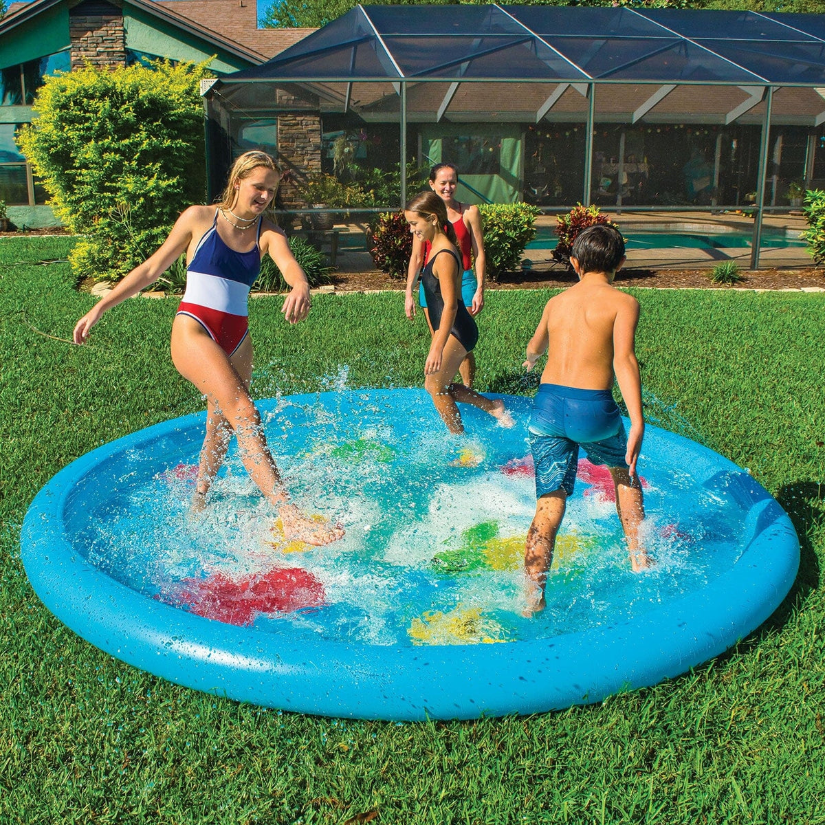 WOW World of Watersports Qualifies for Free Shipping WOW Under the Sea Inflatable Splash Pad Wading Pool with Sprinkler 10' #21-2380