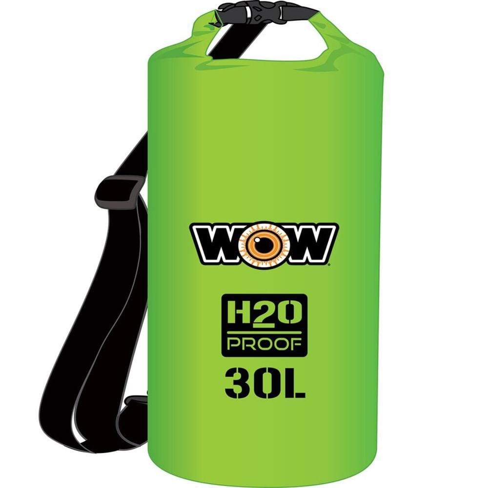 WOW Watersports H20 Proof Dry Bag 30 Liter Green #18-5090G