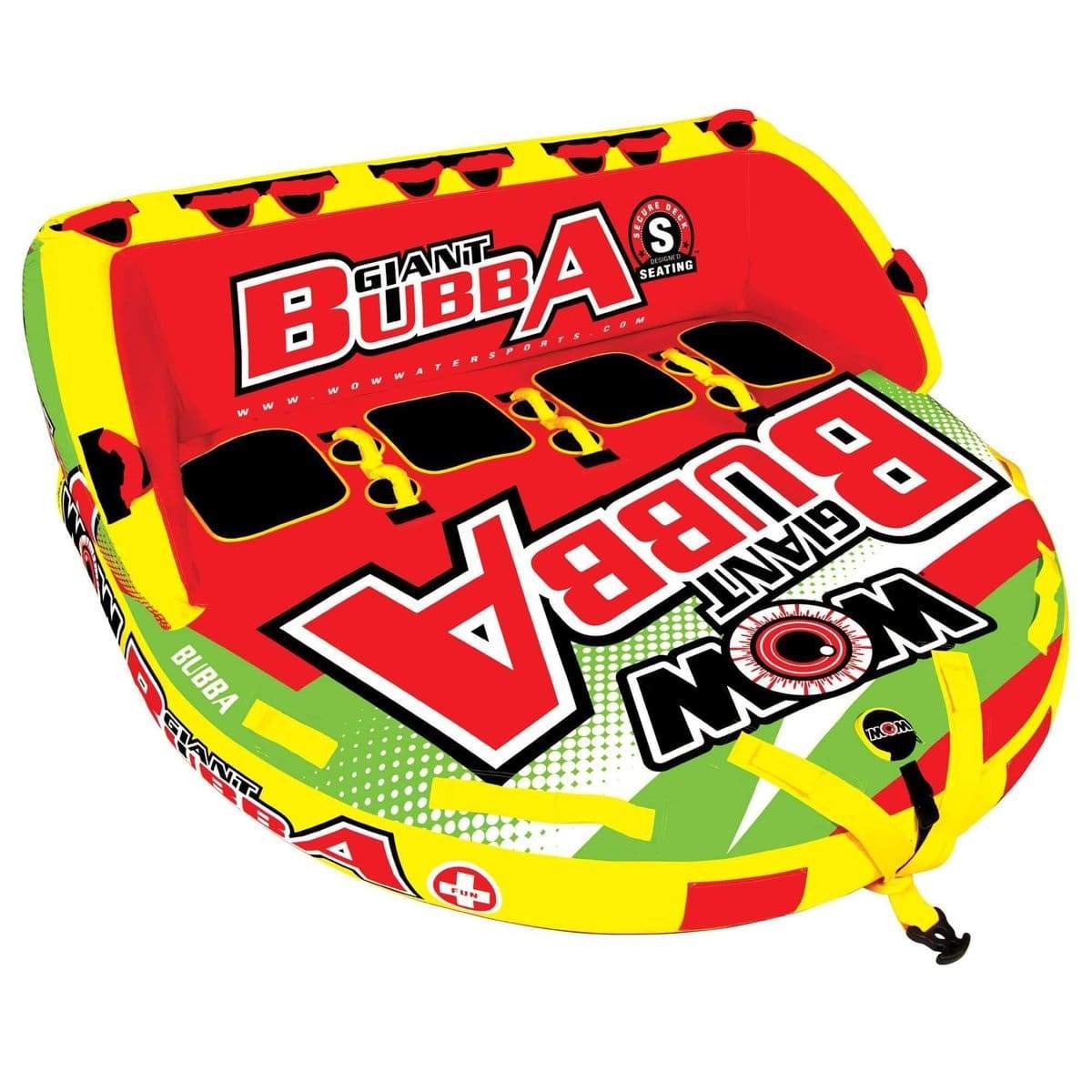 WOW World Of Watersports Oversized - Not Qualified for Free Shipping WOW World Of Watersports Giant Bubba 4-Person Towable #17-1070