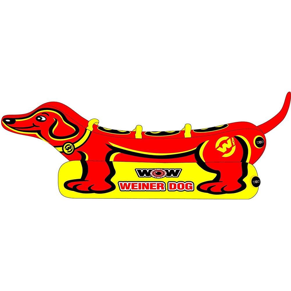 WOW World of Watersports Weiner Dog 3-Rider Towable #19-1010