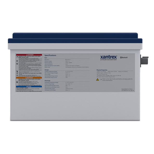 Xantrex Not Qualified for Free Shipping Xantrex 125ah 12v Group 27 Lithium Battery #883-0125-12
