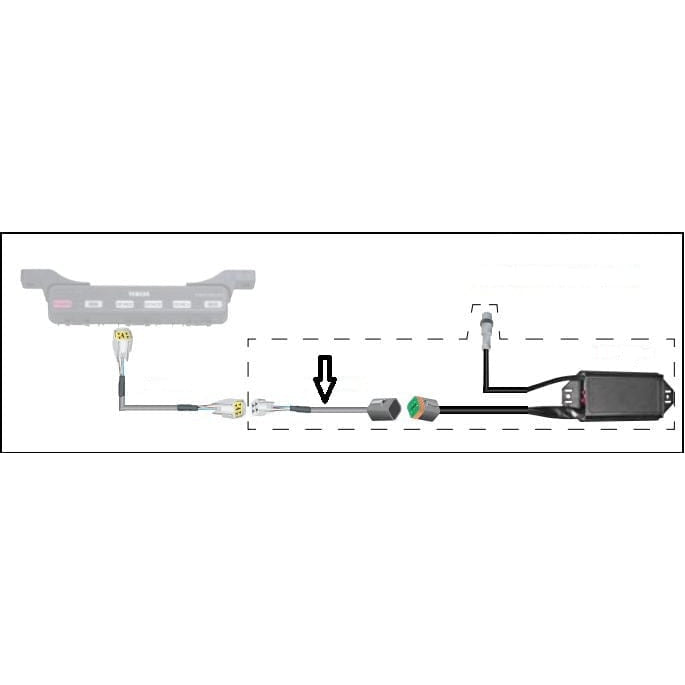 Yamaha Qualifies for Free Shipping Yamaha 6" NMEA 2000 AGI and Helm Master Adapter #6Y9-83553-50-00