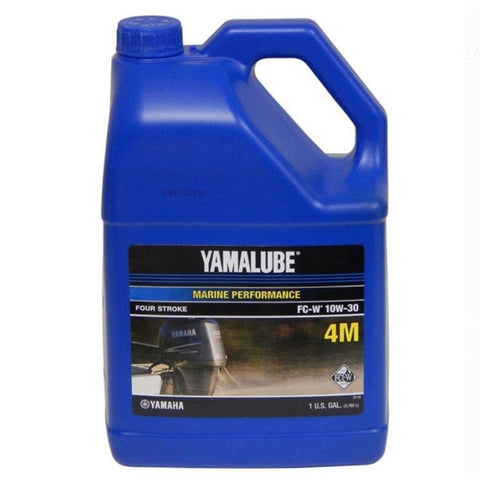 Yamaha Gallon 10w-30 4-Stroke Outboard Engine Oil #LUB-10W30-FC-04
